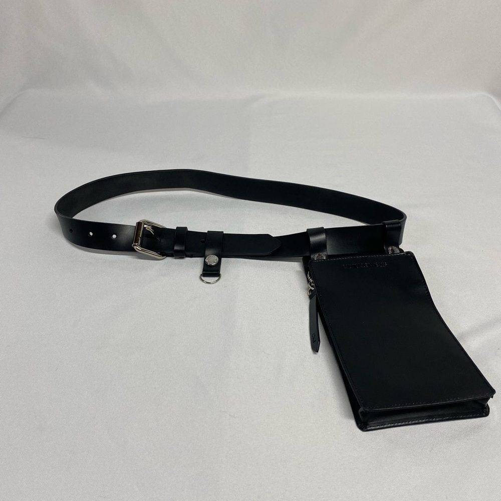 Calvin Klein Jeans Black Utility Belt with Bag and Key Fob